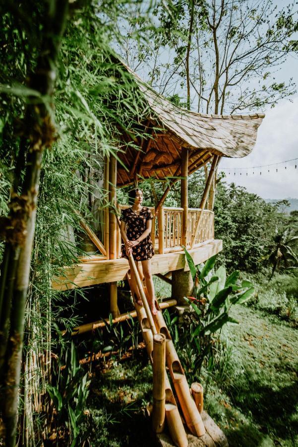 Villa Bird Hills Bamboo House Karangasem Exterior foto