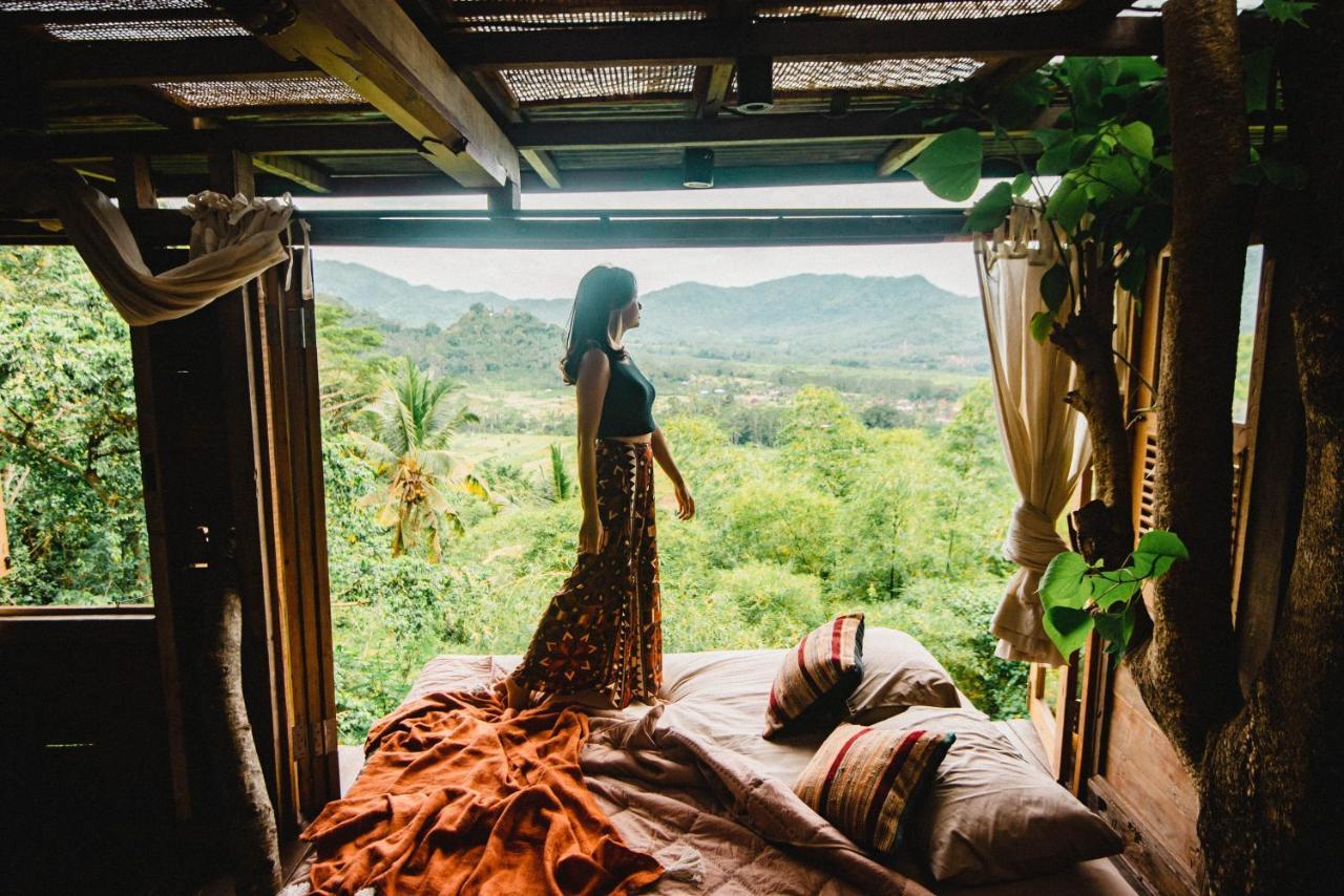 Villa Bird Hills Bamboo House Karangasem Exterior foto